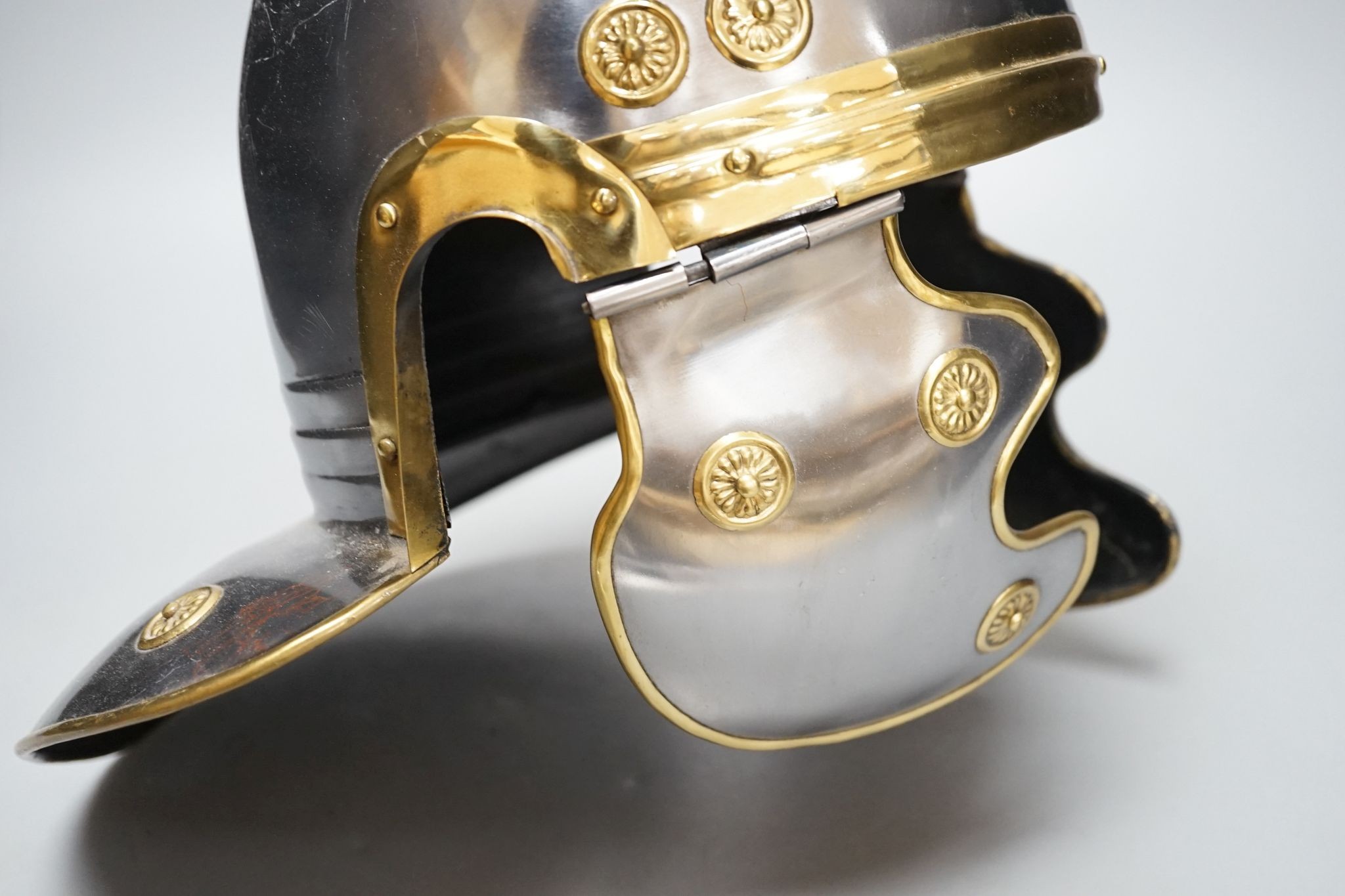 A replica Roman Legionnaire's helmet